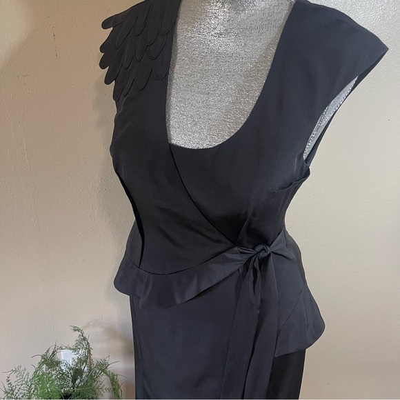 TRACY REESE -RARE- Silk Dress, retro inspired SIZE 8 - Picture 5 of 13